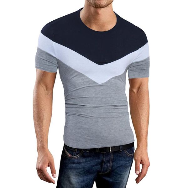 men's t-shirts short sleeve 2021 summer fashion trend simple and handsome t-shirt v-shaped stitching design round neck, White;black
men's t-shirts short sleeve 2021 summer fashion trend simple and handsome t-shirt v-shaped stitching design round neck, White;black
