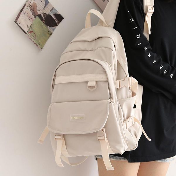 backpack solid color female for girls korean large-capacity school bag teenage girl boy students college
backpack solid color female for girls korean large-capacity school bag teenage girl boy students college