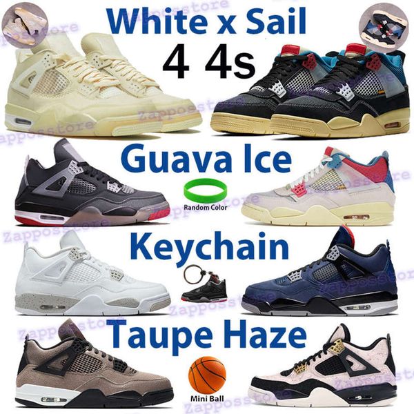 white x sail bred 4 4s men basektball shoes guava ice noir sports sneakers lemon pink rasta taupe haze women trainers with key, Black
white x sail bred 4 4s men basektball shoes guava ice noir sports sneakers lemon pink rasta taupe haze women trainers with key, Black