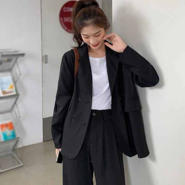 women's jackets autumn thin drape loose mid-length long-sleeved suit jacket women, Black;brown
women's jackets autumn thin drape loose mid-length long-sleeved suit jacket women, Black;brown