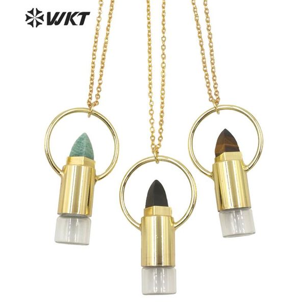 pendant necklaces wt-n1295 wkt women bohemian style gold plated roll gemstone perfume bottle necklace big healing stone quartz, Silver
pendant necklaces wt-n1295 wkt women bohemian style gold plated roll gemstone perfume bottle necklace big healing stone quartz, Silver