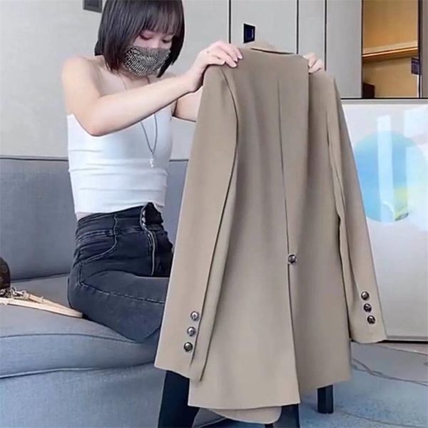 women's suits & blazers women suit jacket 2021 spring autumn small mid-lengt trend korean version of the thin loose lace coat, White;black
women's suits & blazers women suit jacket 2021 spring autumn small mid-lengt trend korean version of the thin loose lace coat, White;black