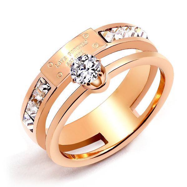 female with side stones rings punk vintage black stainless steel jewelry two rows cz stone wedding ring for man woman, Silver
female with side stones rings punk vintage black stainless steel jewelry two rows cz stone wedding ring for man woman, Silver