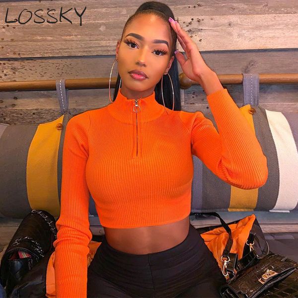 solid knitted front zipper stretch crop women's t-shirt long sleeve turtleneck bodycon autumn winter t shirt tees 210520, White
solid knitted front zipper stretch crop women's t-shirt long sleeve turtleneck bodycon autumn winter t shirt tees 210520, White