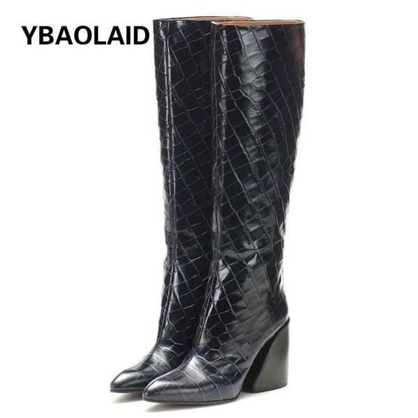 boots genuine leather thick heel high tube knight 2021 pointed toe crocodile pattern zipper profiled personality long, Black
boots genuine leather thick heel high tube knight 2021 pointed toe crocodile pattern zipper profiled personality long, Black