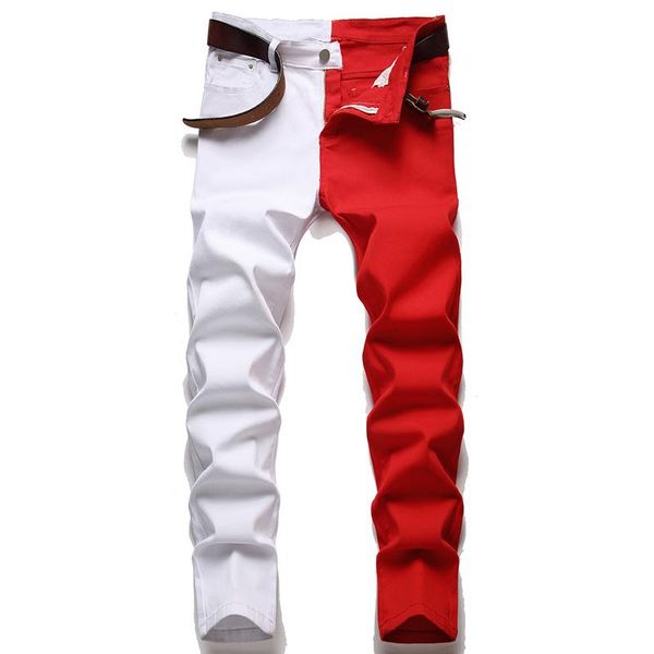 men's jeans autumn and winter stitching street fashion trend micro-elastic slim-fit more, Blue
men's jeans autumn and winter stitching street fashion trend micro-elastic slim-fit more, Blue