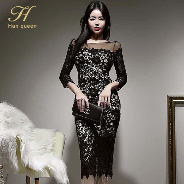 han queen patchwork elegant pencil dress women 2021 spring business sheath bodycon lace dresses ol office wear vestidos casual, Black;gray
han queen patchwork elegant pencil dress women 2021 spring business sheath bodycon lace dresses ol office wear vestidos casual, Black;gray
