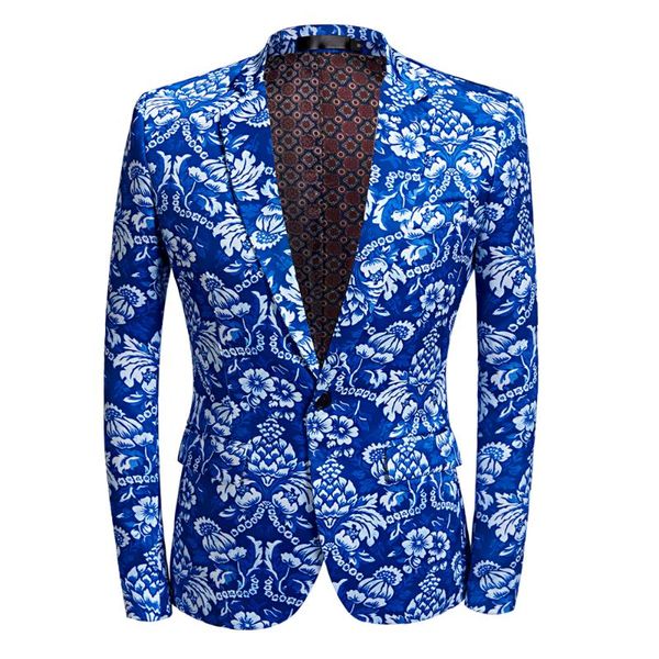 men's suits & blazers tide men plus size court blue floral print fashion casual coat latest pant designs wedding groom stage costume ho, White;black
men's suits & blazers tide men plus size court blue floral print fashion casual coat latest pant designs wedding groom stage costume ho, White;black