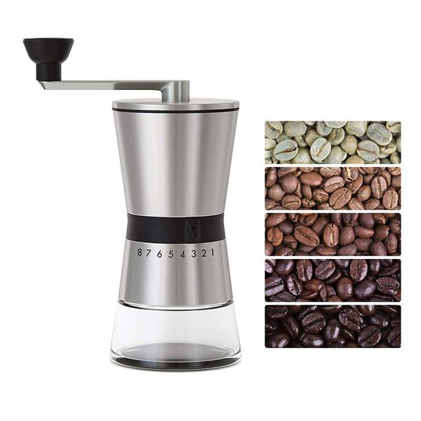 manual coffee grinders leeseph precision grinders, 15 adjustable settings, brushed 18/8 stainless steel
manual coffee grinders leeseph precision grinders, 15 adjustable settings, brushed 18/8 stainless steel