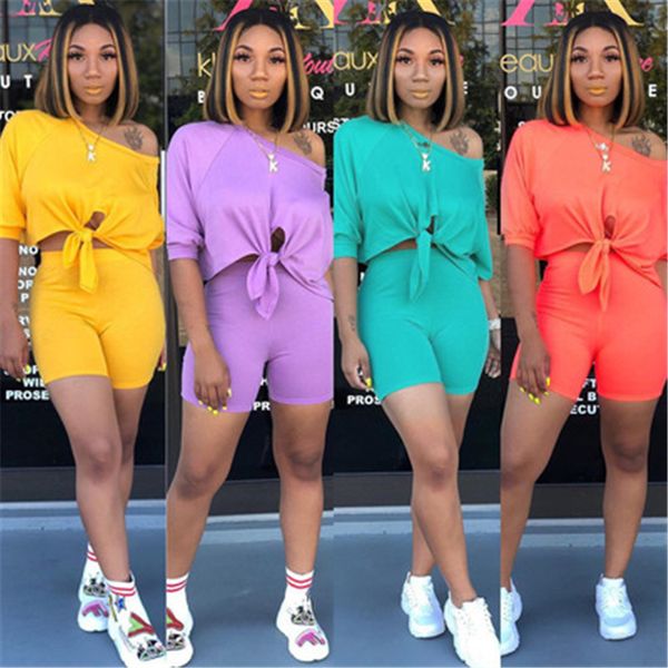 womens solid color tracksuits fashion trend short sleeve shorts 2 piece sets outfits designer summer female navel knotted casual sportswear, Gray
womens solid color tracksuits fashion trend short sleeve shorts 2 piece sets outfits designer summer female navel knotted casual sportswear, Gray