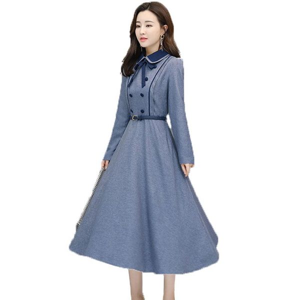 casual dresses spring and autumn trend women's doll collar in the long paragraph quality long-sleeved slim slimming dress jq529, Black;gray
casual dresses spring and autumn trend women's doll collar in the long paragraph quality long-sleeved slim slimming dress jq529, Black;gray