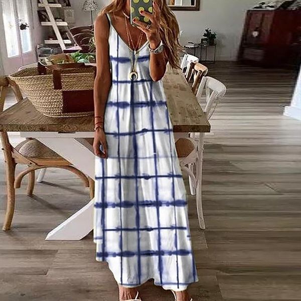 casual dresses women maxi dress sleeveless v-neck dames jurken vestidos de mujer plaid printing lady 2021 #t1g, Black;gray
casual dresses women maxi dress sleeveless v-neck dames jurken vestidos de mujer plaid printing lady 2021 #t1g, Black;gray