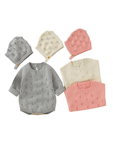 jumpsuits 2pcs baby girls outfit, sweet style solid color hollow plush ball decoration long sleeve round collar romper + cap set, Blue
jumpsuits 2pcs baby girls outfit, sweet style solid color hollow plush ball decoration long sleeve round collar romper + cap set, Blue