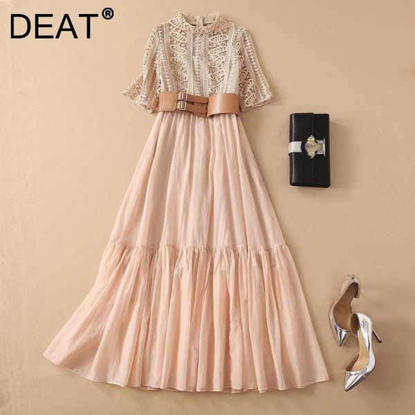 casual dresses deat woman short sleeve dress lace hollow out with belt slim high waist vintage style elegant 2021 summer 15hx288, Black;gray
casual dresses deat woman short sleeve dress lace hollow out with belt slim high waist vintage style elegant 2021 summer 15hx288, Black;gray