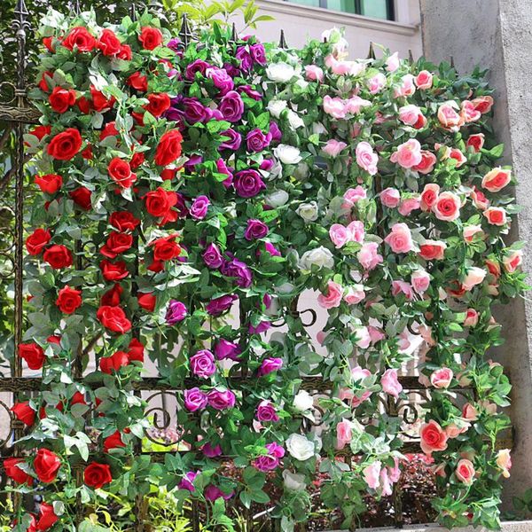 decorative flowers & wreaths 220cm silk artificial roses rattan string vine with green leaves for home wedding garden decoration hanging gar
decorative flowers & wreaths 220cm silk artificial roses rattan string vine with green leaves for home wedding garden decoration hanging gar