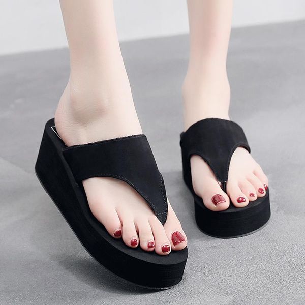 slippers shoes woman sandals high heels women flip flops flat platform casual summer wedge sandalias, Black
slippers shoes woman sandals high heels women flip flops flat platform casual summer wedge sandalias, Black