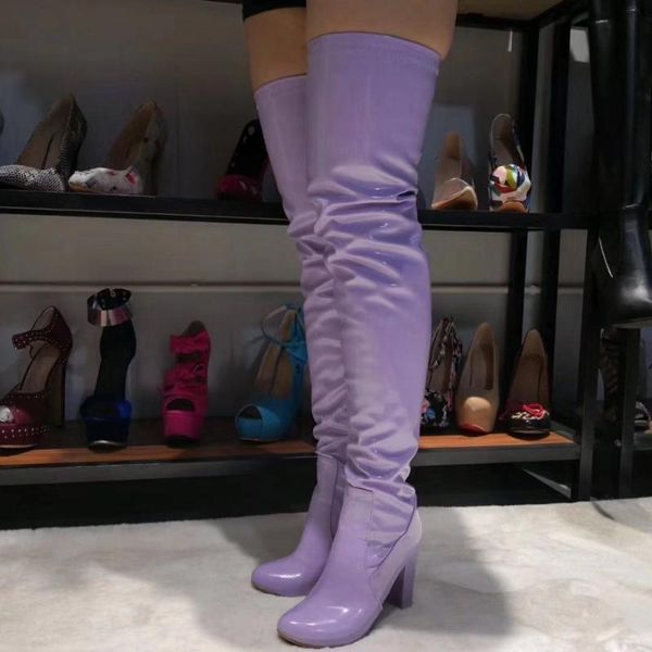 boots original intention women over the knee square high heels nice round toe elegant purple party shoes size 5-15, Black
boots original intention women over the knee square high heels nice round toe elegant purple party shoes size 5-15, Black