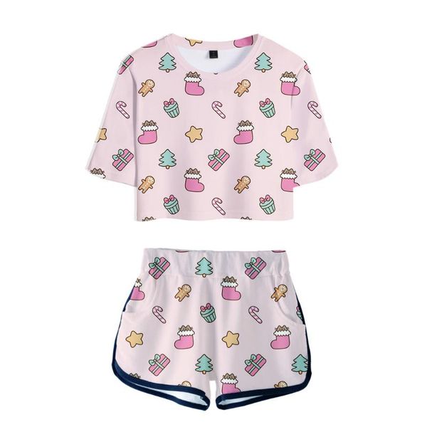 two piece dress christmas festival santa claus tree pattern cool 3d pieces sets women fashion girl casual t-shirt+shorts clothes, White
two piece dress christmas festival santa claus tree pattern cool 3d pieces sets women fashion girl casual t-shirt+shorts clothes, White