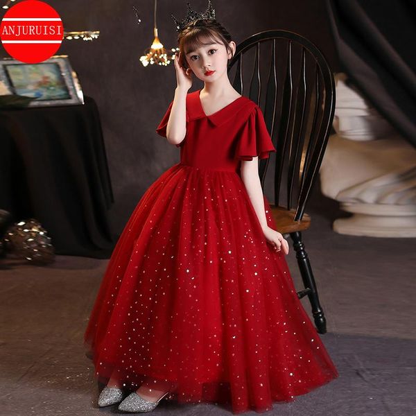girl's dresses simple flower girl butterfly sleeves vestido infantil menina v-neck longo comunion niña festa robe princesse enfant fil., Red;yellow
girl's dresses simple flower girl butterfly sleeves vestido infantil menina v-neck longo comunion niña festa robe princesse enfant fil., Red;yellow