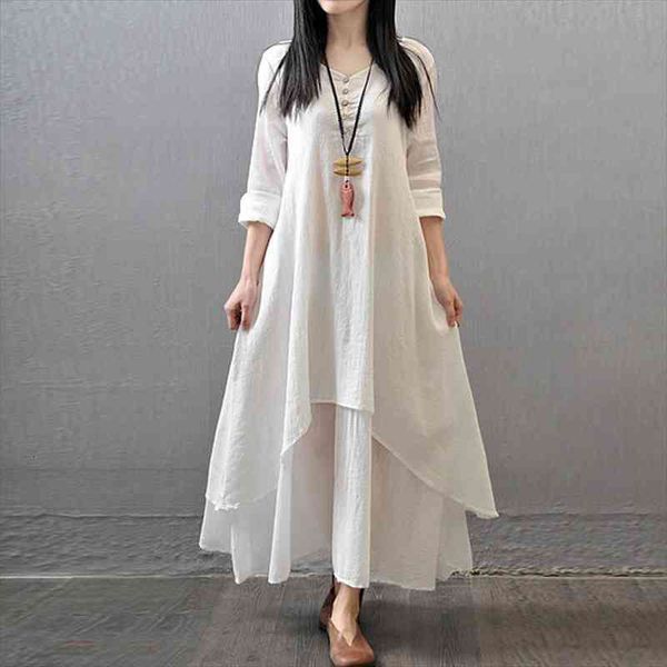 spring autumn long plus size womens shirts linen pullover ruffles loose casual vintage women blouse 5xl q290, White
spring autumn long plus size womens shirts linen pullover ruffles loose casual vintage women blouse 5xl q290, White