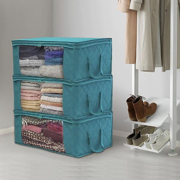 clothing & wardrobe storage large capacity quilt box folding non-woven closet clothes dust-proof bag home blanket pillow organizer
clothing & wardrobe storage large capacity quilt box folding non-woven closet clothes dust-proof bag home blanket pillow organizer