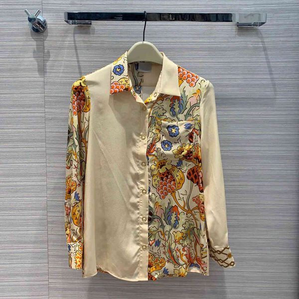 jackets 100% heavy autumn ladies floral print stitching casual silk high-end long-sleeved shirt retro blouse, Black;brown
jackets 100% heavy autumn ladies floral print stitching casual silk high-end long-sleeved shirt retro blouse, Black;brown