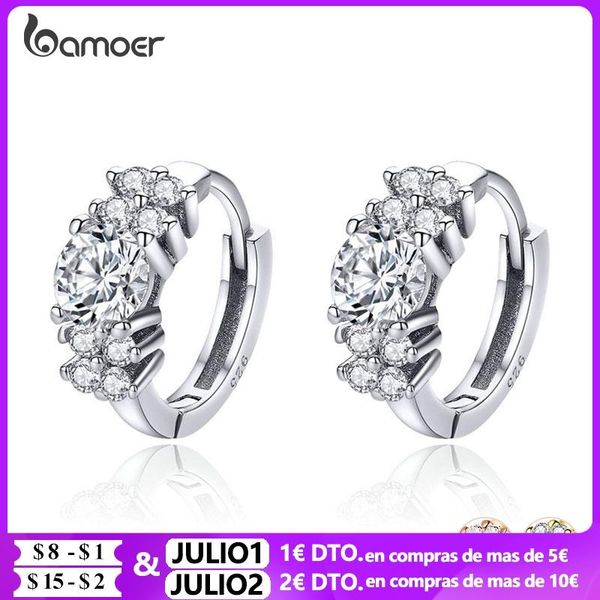 hoop & huggie bamoer 925 sterling silver crystal round circle clear cubic zircon earrings for women jewelry sce485, Golden;silver
hoop & huggie bamoer 925 sterling silver crystal round circle clear cubic zircon earrings for women jewelry sce485, Golden;silver
