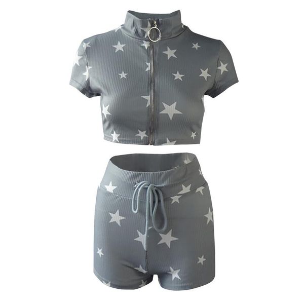 yoga outfit star print sets 2 piece set women zipper short sleeve crop & high waisted drawstring shorts fitness sport suit a20
yoga outfit star print sets 2 piece set women zipper short sleeve crop & high waisted drawstring shorts fitness sport suit a20