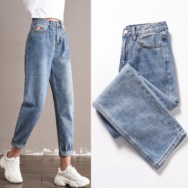 women jeans pants straight haren girlfriend high waist casual loose large size ladies denim 2021 women's, Blue
women jeans pants straight haren girlfriend high waist casual loose large size ladies denim 2021 women's, Blue