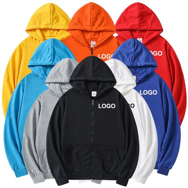 men's hoodies & sweatshirts customized logo zip solid color hooded long sleeve coat loose zipper streetwear wholesale, Black
men's hoodies & sweatshirts customized logo zip solid color hooded long sleeve coat loose zipper streetwear wholesale, Black