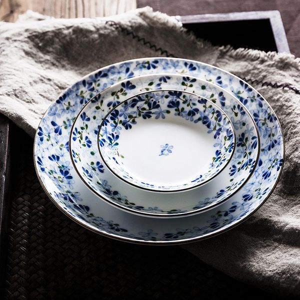 dishes & plates japanese flower series ceramic disc underglaze plate tableware and sets dinner kitchen accessories
dishes & plates japanese flower series ceramic disc underglaze plate tableware and sets dinner kitchen accessories