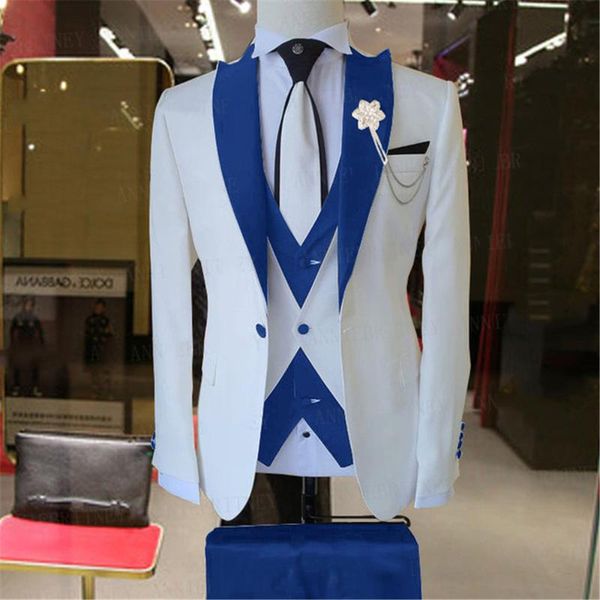 men's suits & blazers stitching color suit 3-piece wedding fashion design business jacket vest pants dress tuxedo, White;black
men's suits & blazers stitching color suit 3-piece wedding fashion design business jacket vest pants dress tuxedo, White;black
