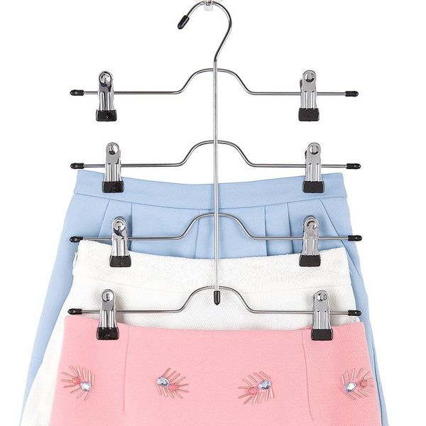 hangers & racks 1pc multifunctional four -layer stainless steel trousers clip skirt pants hanger rack with 8 clips storage organizer save sp
hangers & racks 1pc multifunctional four -layer stainless steel trousers clip skirt pants hanger rack with 8 clips storage organizer save sp
