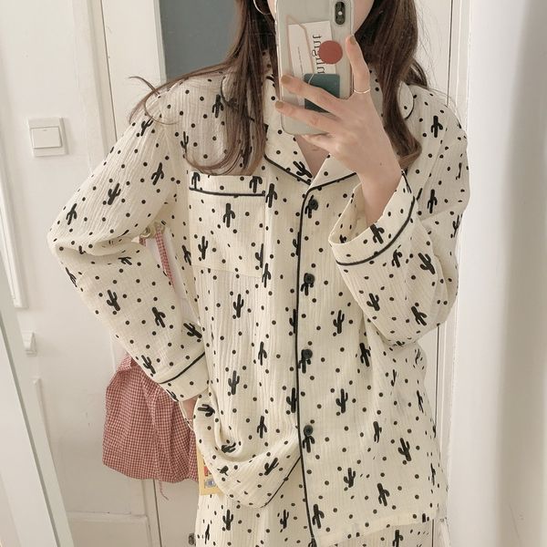 casual dresses women soft vintage fashion spring 2021 gentle korean priting loose nightwear pajamas sets e7ya, Black;gray
casual dresses women soft vintage fashion spring 2021 gentle korean priting loose nightwear pajamas sets e7ya, Black;gray