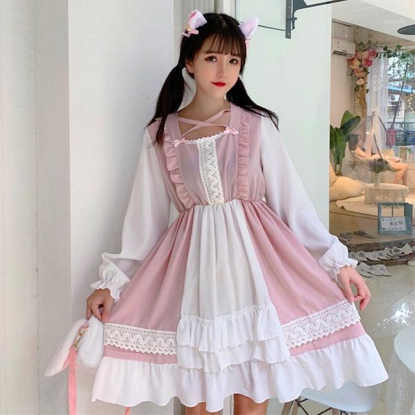 casual dresses lolita style patchwork full ruffles spring and autumn mini-dress women's clothing square collar temperament, Black;gray
casual dresses lolita style patchwork full ruffles spring and autumn mini-dress women's clothing square collar temperament, Black;gray