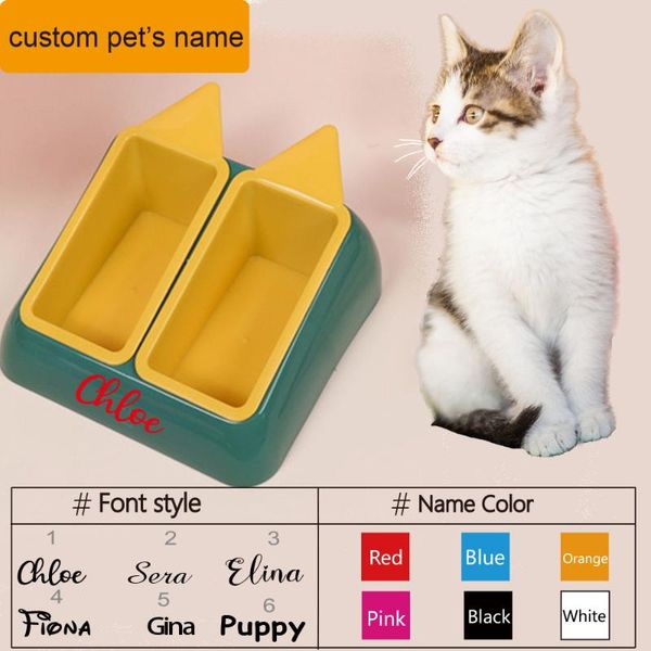 cat bowls & feeders custom name for pets puppy double bowl protect the cervical spine kitten dog non-slip food dogs pet products
cat bowls & feeders custom name for pets puppy double bowl protect the cervical spine kitten dog non-slip food dogs pet products