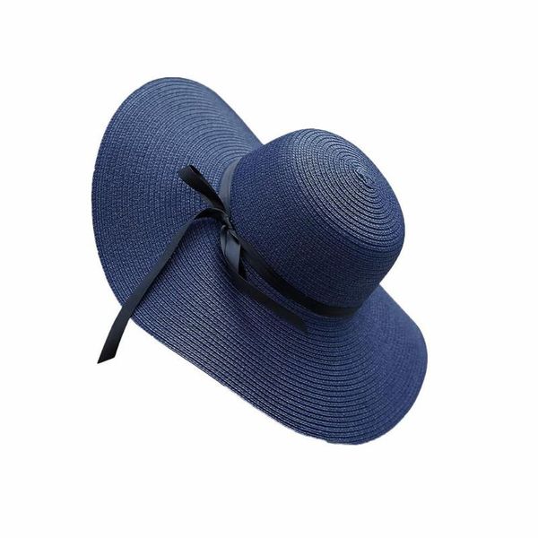 wide brim hats straw sun hat foldable upf 50+ cap for women beach raffia panama with black white bow ribbon, Blue;gray
wide brim hats straw sun hat foldable upf 50+ cap for women beach raffia panama with black white bow ribbon, Blue;gray