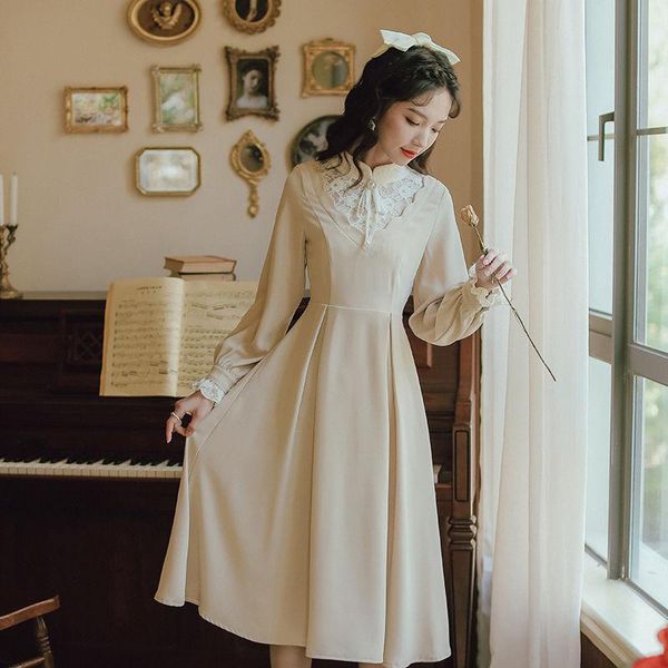 casual dresses vintage college style hepburn lace embroidery dress long female temperament was thin high waist wy182, Black;gray
casual dresses vintage college style hepburn lace embroidery dress long female temperament was thin high waist wy182, Black;gray