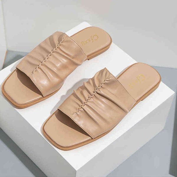 slippers women's slippers trendy pleated open toed flat sandals for women's outer wear comfortable soft bottom flat heel women sho, Black
slippers women's slippers trendy pleated open toed flat sandals for women's outer wear comfortable soft bottom flat heel women sho, Black