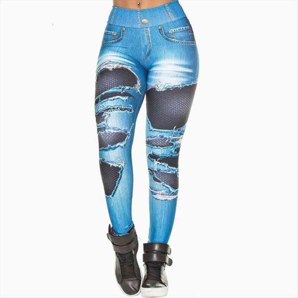 jeans printing put hip women legging elastic high waist breathable slim pants leggins fitness, Black
jeans printing put hip women legging elastic high waist breathable slim pants leggins fitness, Black