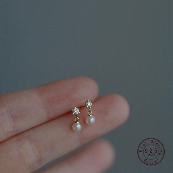 stud hi man s925 sterling silver exquisite small zircon pearl earrings women charm temperament student jewelry accessories, Golden;silver
stud hi man s925 sterling silver exquisite small zircon pearl earrings women charm temperament student jewelry accessories, Golden;silver