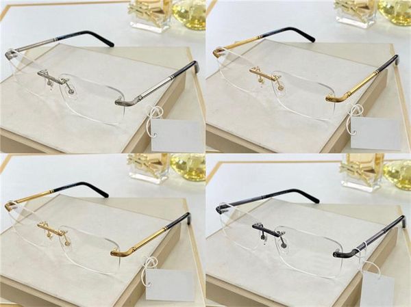 wholesale new fashion design optical glasses 538 frameless transparent lens retro classic design business style transparent glasses, Black
wholesale new fashion design optical glasses 538 frameless transparent lens retro classic design business style transparent glasses, Black