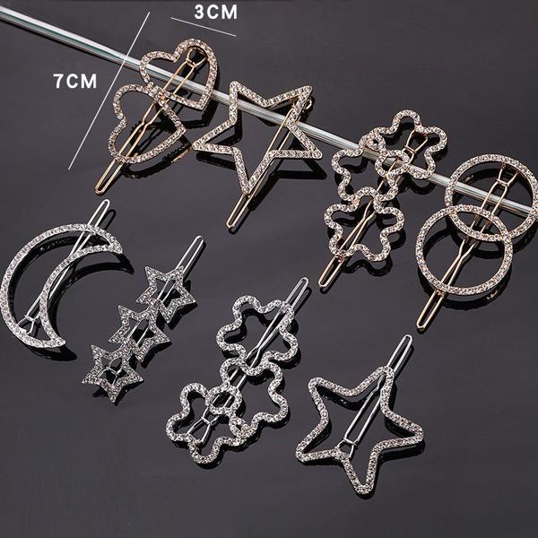 hair clips & barrettes korean style selling rhinestone hairpin star love moon hinge clip bangs headdress accessories, Golden;silver
hair clips & barrettes korean style selling rhinestone hairpin star love moon hinge clip bangs headdress accessories, Golden;silver