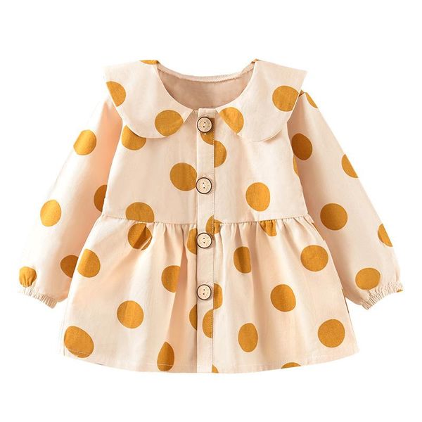 coat fashion dot girls dresses long sleeve baby kids cotton clothing casual for 1-5 years children, Blue;gray
coat fashion dot girls dresses long sleeve baby kids cotton clothing casual for 1-5 years children, Blue;gray