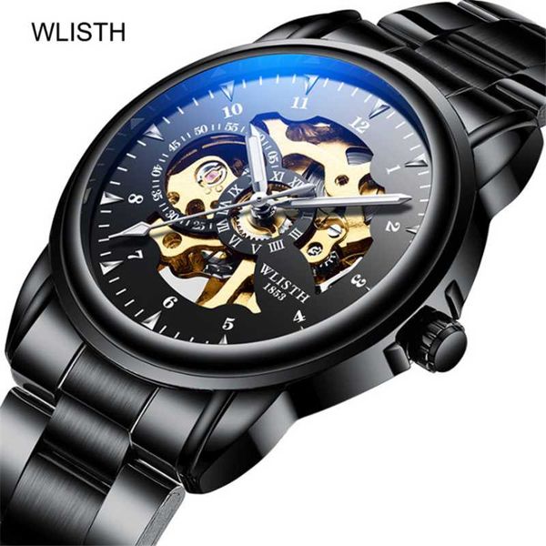 wristwatches wlisth men's brand business mechanical watch fashion casual cool black stainless steel trend waterproof, Slivery;brown
wristwatches wlisth men's brand business mechanical watch fashion casual cool black stainless steel trend waterproof, Slivery;brown