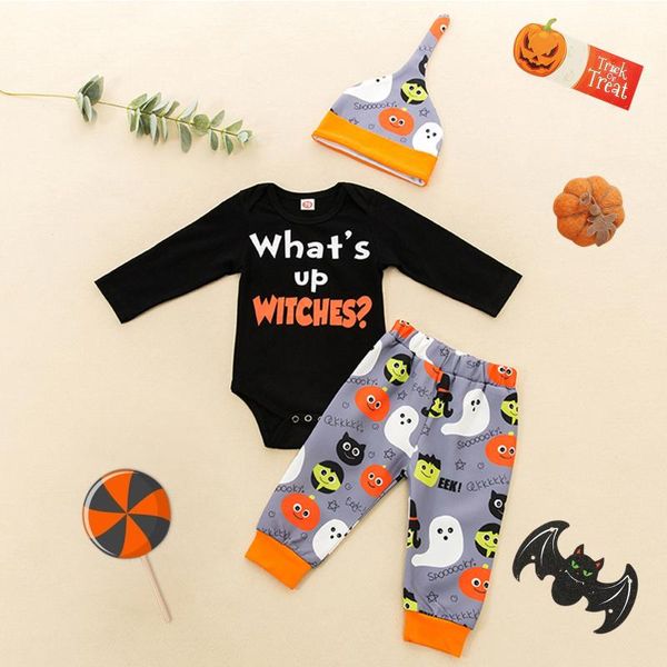 rompers baby clothes infant boys girls bodysuit letter print romper+ halloween pants+hat outfits set costume for kids#40, Blue
rompers baby clothes infant boys girls bodysuit letter print romper+ halloween pants+hat outfits set costume for kids#40, Blue