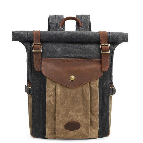 backpack mens travel large capacity for men hiking backpacks waterproof oil wax canvas vintage bag rucksack roll top
backpack mens travel large capacity for men hiking backpacks waterproof oil wax canvas vintage bag rucksack roll top