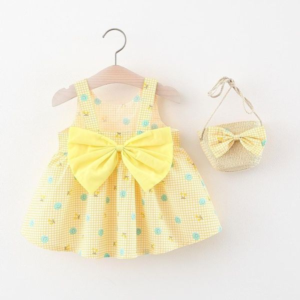 summer holiday infant girls plaid bow spaghetti strap sundress princess party cute baby kids beach dress + bag vestidos girl's dresses, Red;yellow
summer holiday infant girls plaid bow spaghetti strap sundress princess party cute baby kids beach dress + bag vestidos girl's dresses, Red;yellow