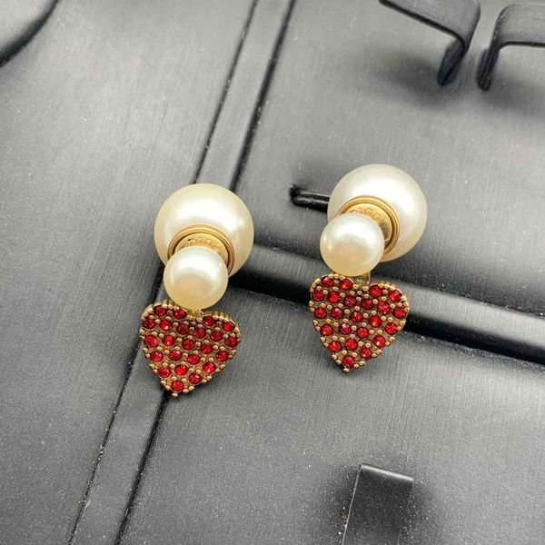 2021 new designer family full diamond heart size pearl earrings female love silver needle anti allergy, Golden
2021 new designer family full diamond heart size pearl earrings female love silver needle anti allergy, Golden