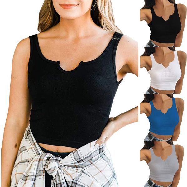 women's tanks & camis sleeveless crop , notch v neck solid color ribbed knit tank, White
women's tanks & camis sleeveless crop , notch v neck solid color ribbed knit tank, White